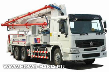 Китайский автобетононасос на шасси Howo
